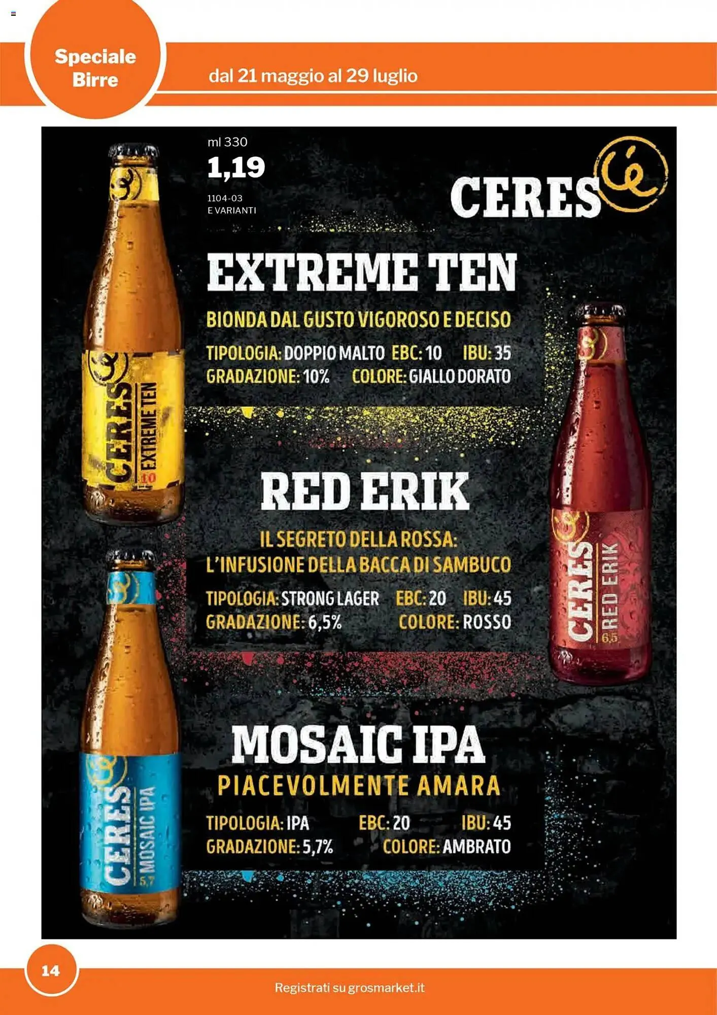 Volantino GrosMarket da 21 maggio a 29 luglio di 2025 - Pagina del volantino 14