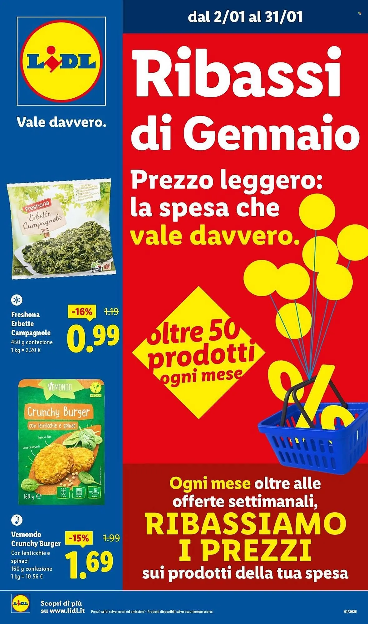 Volantino Lidl da 2 gennaio a 31 gennaio di 2026 - Pagina del volantino 1