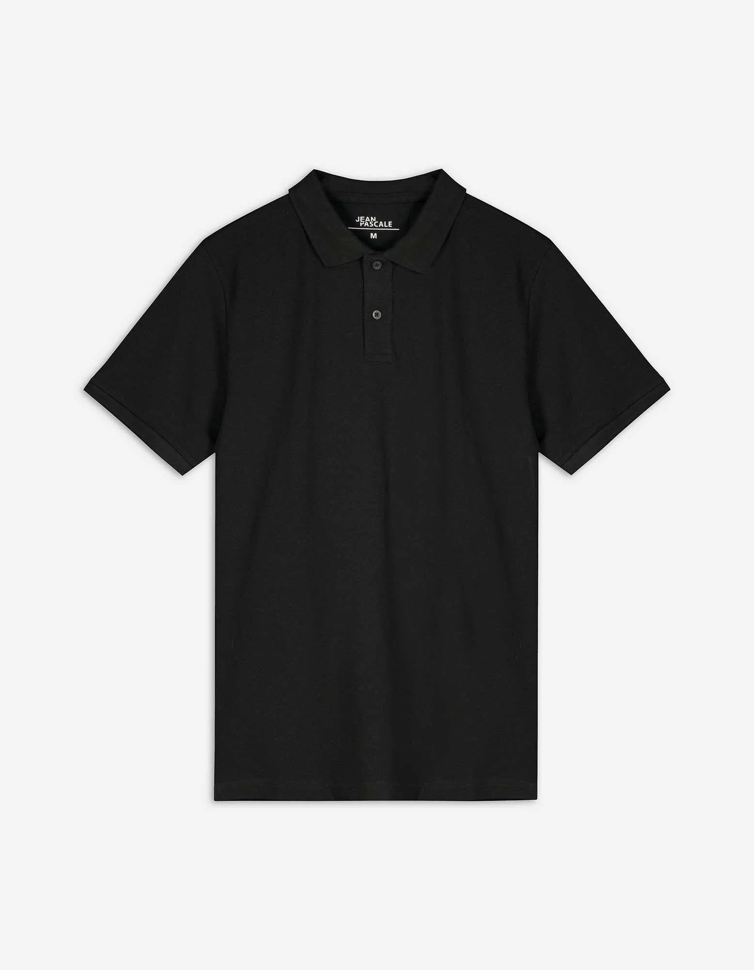 Poloshirt - Knopfverschluss - schwarz