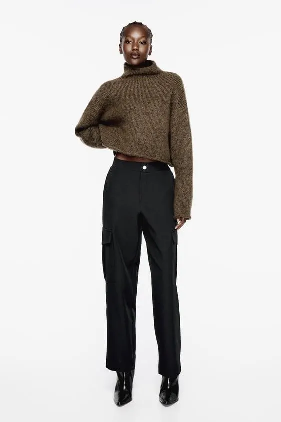 PANTALONI DRITTI CARGO