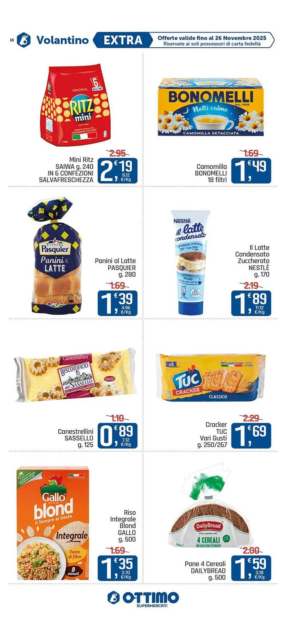 Volantino Ottimo Market da 17 novembre a 26 novembre di 2025 - Pagina del volantino 16