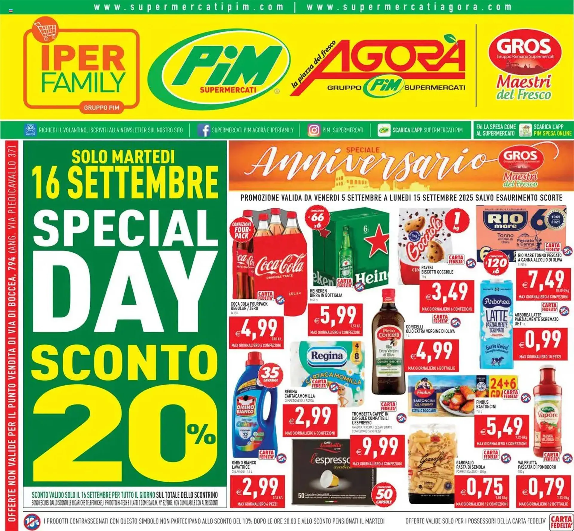 Volantino Pim Supermercati da 5 settembre a 16 settembre di 2025 - Pagina del volantino 1
