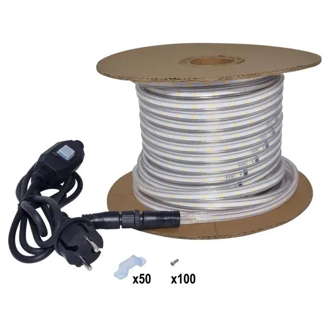 Kit striscia led 30m luce bianco naturale INSPIRE