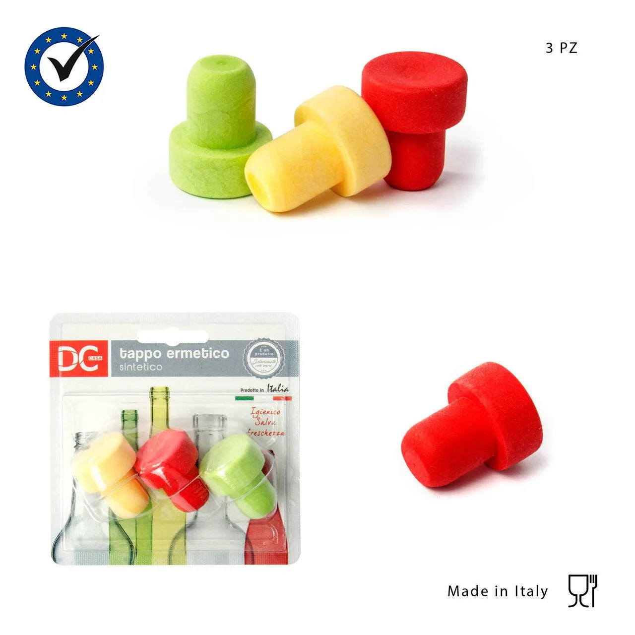 Dc - Synthetic Bottle Cap 3Pcs