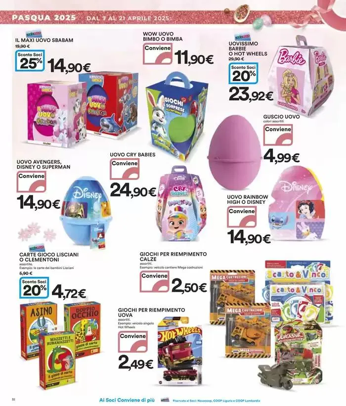 40 prodotti al 40% di sconto da 7 aprile a 21 aprile di 2025 - Pagina del volantino 32