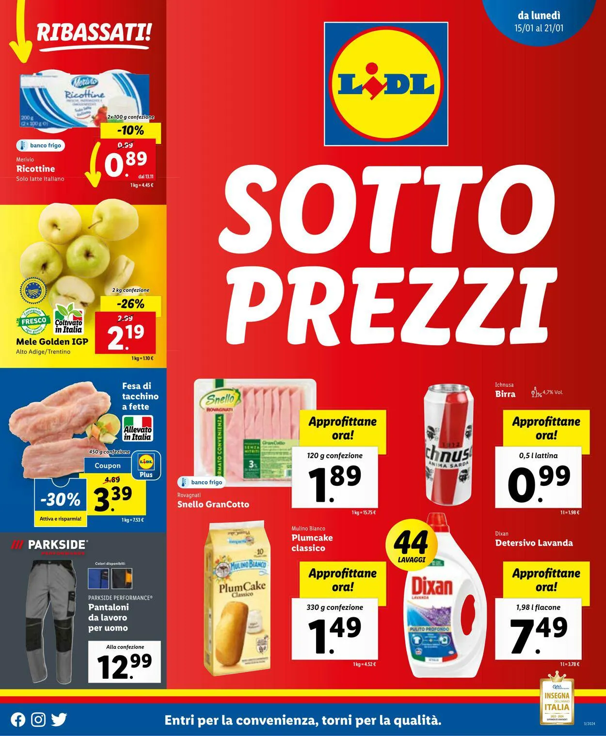 Lidl Volantino attuale da 15 gennaio a 21 gennaio di 2024 - Pagina del volantino 1