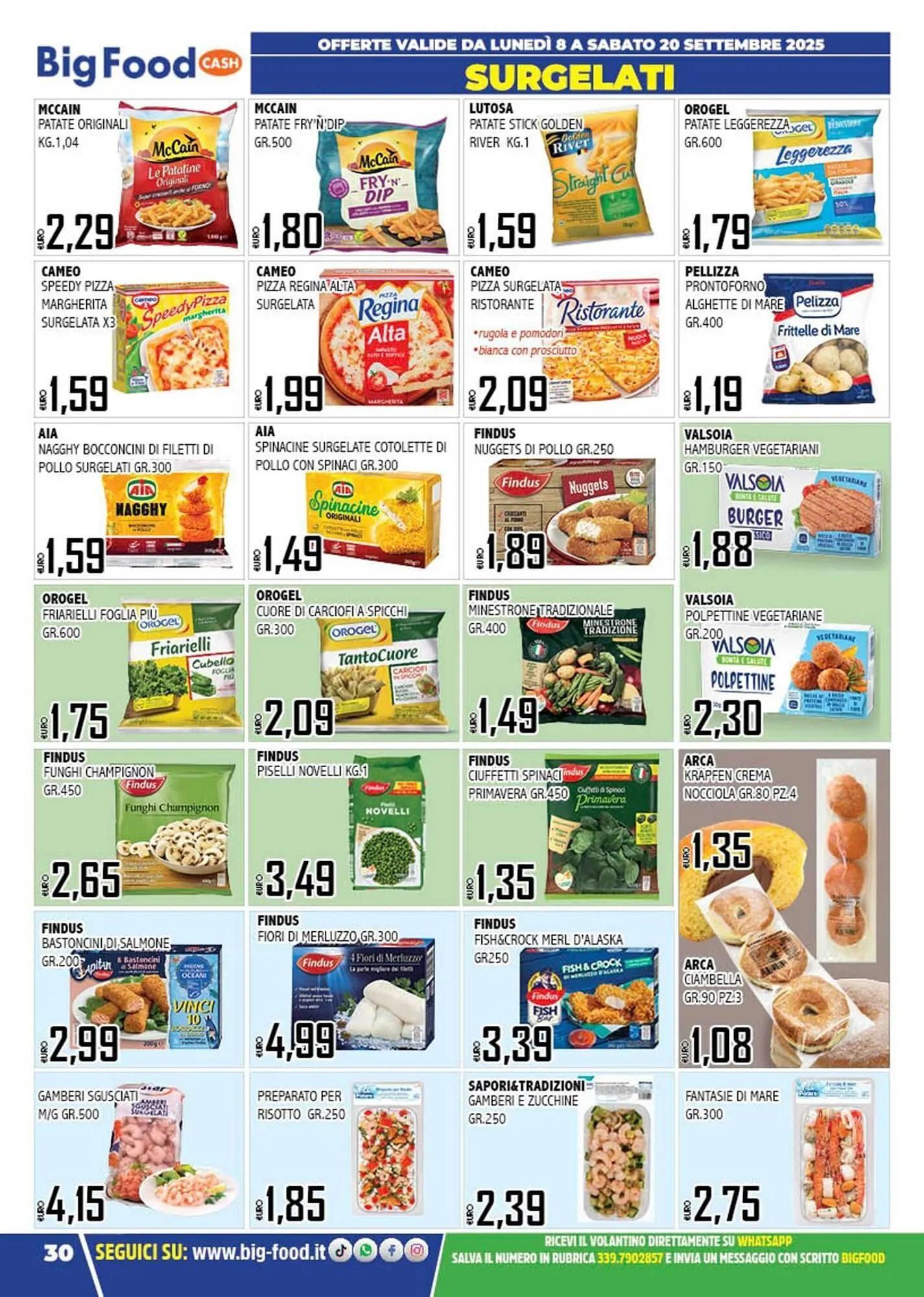 Volantino Big Food da 8 settembre a 20 settembre di 2025 - Pagina del volantino 30