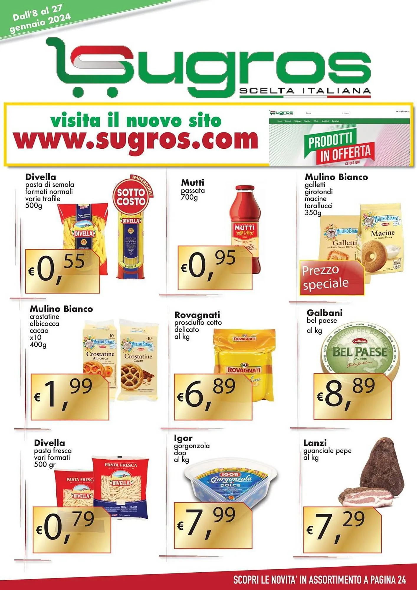 Volantino Sugros da 10 gennaio a 27 gennaio di 2024 - Pagina del volantino 