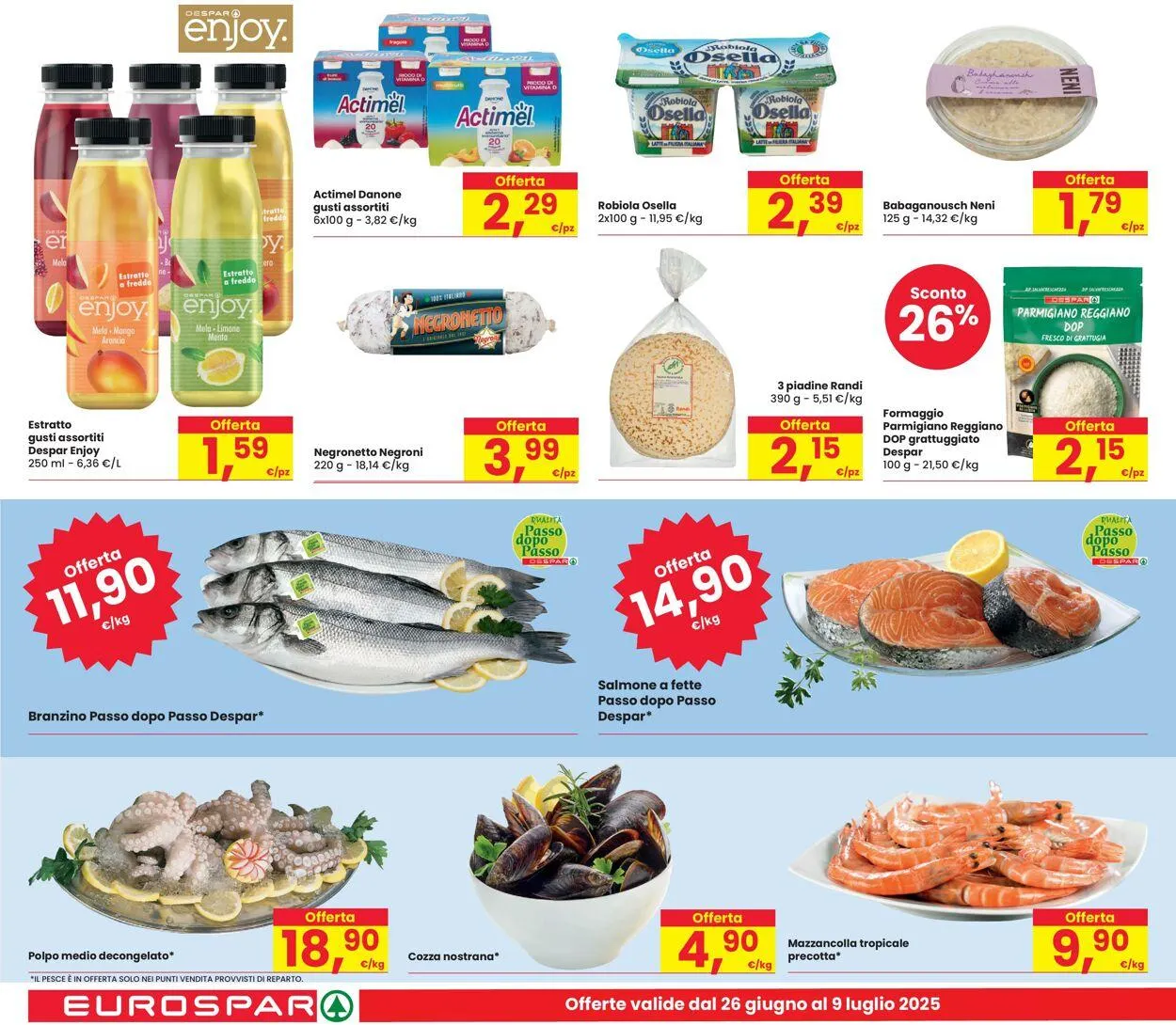 Eurospar Volantino attuale da 26 giugno a 9 luglio di 2025 - Pagina del volantino 10