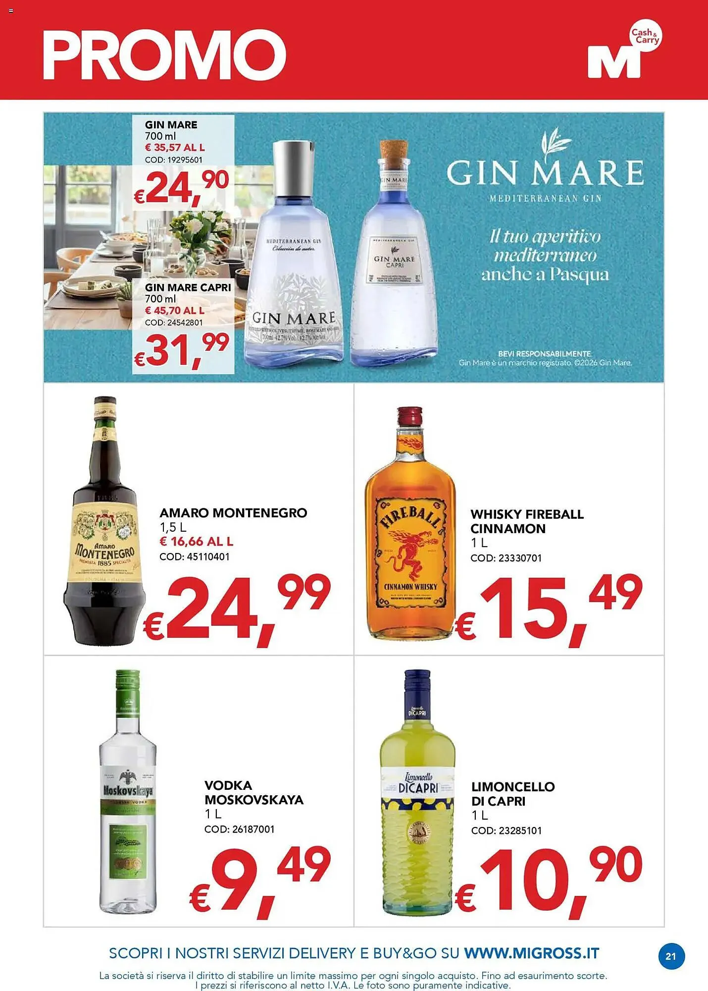 Volantino Migross Supermercati e Market da 12 marzo a 25 marzo di 2026 - Pagina del volantino 21