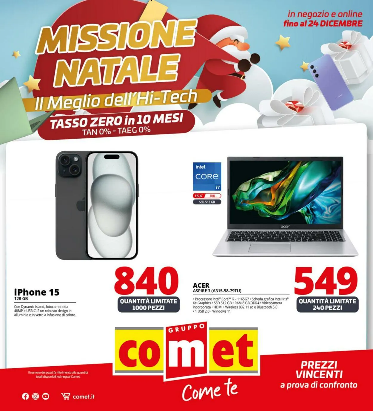 Comet Volantino attuale da 18 dicembre a 24 dicembre di 2023 - Pagina del volantino 1