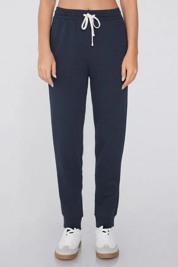 Pantaloni Felpa Pesante con Coulisse e Tasche