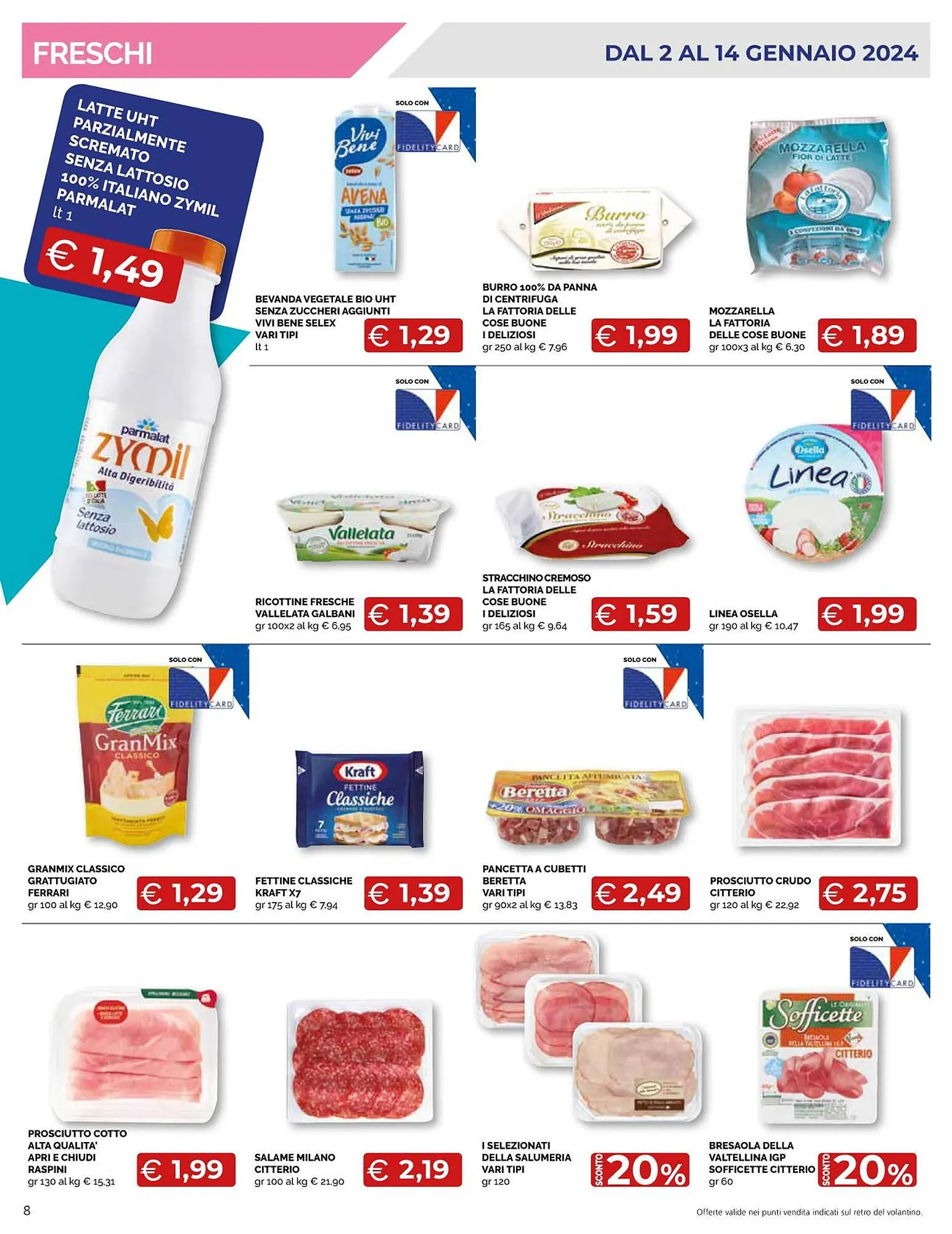 Volantino Mercatò Local da 2 gennaio a 14 gennaio di 2024 - Pagina del volantino 8