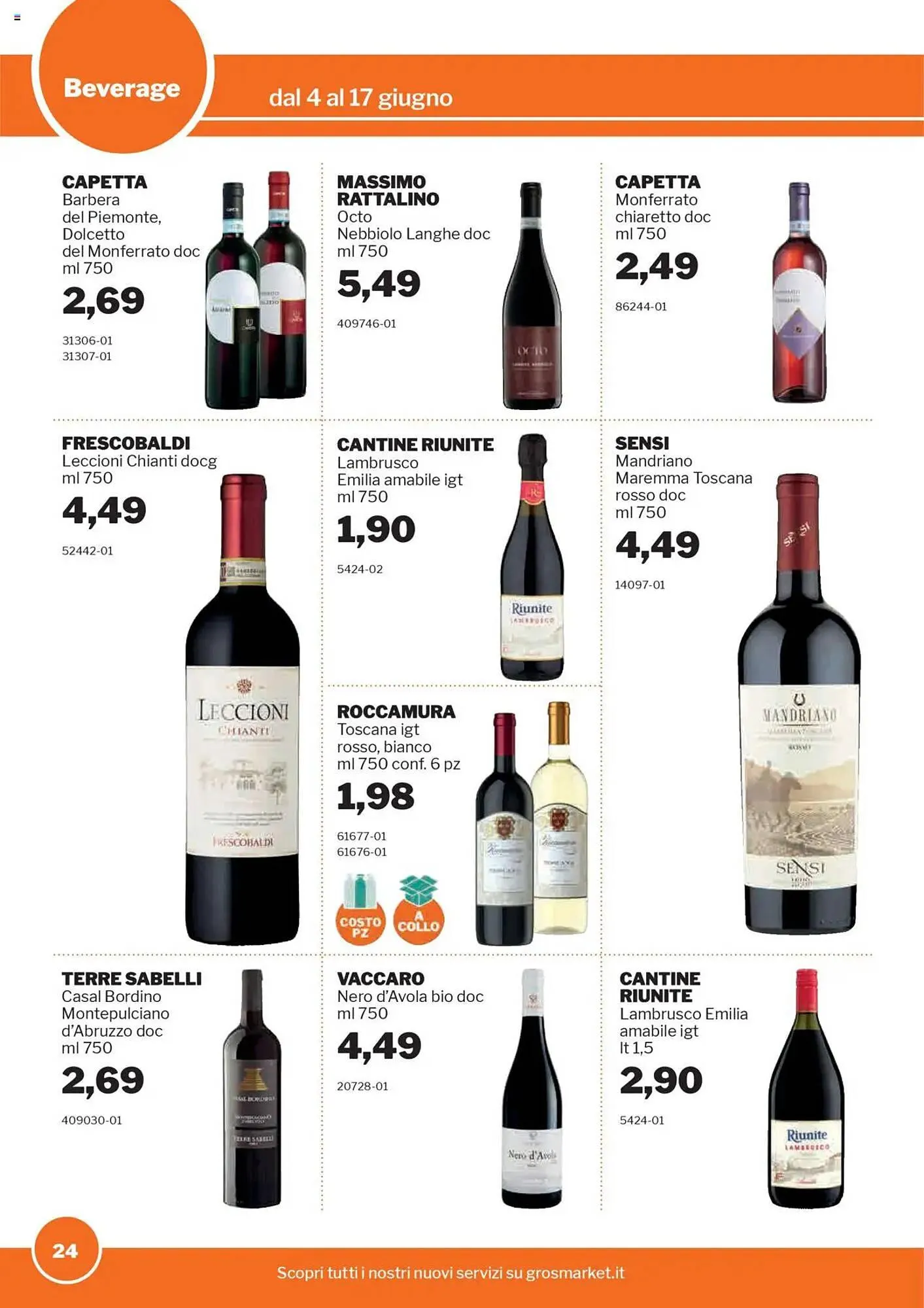 Volantino GrosMarket da 4 giugno a 17 giugno di 2025 - Pagina del volantino 24