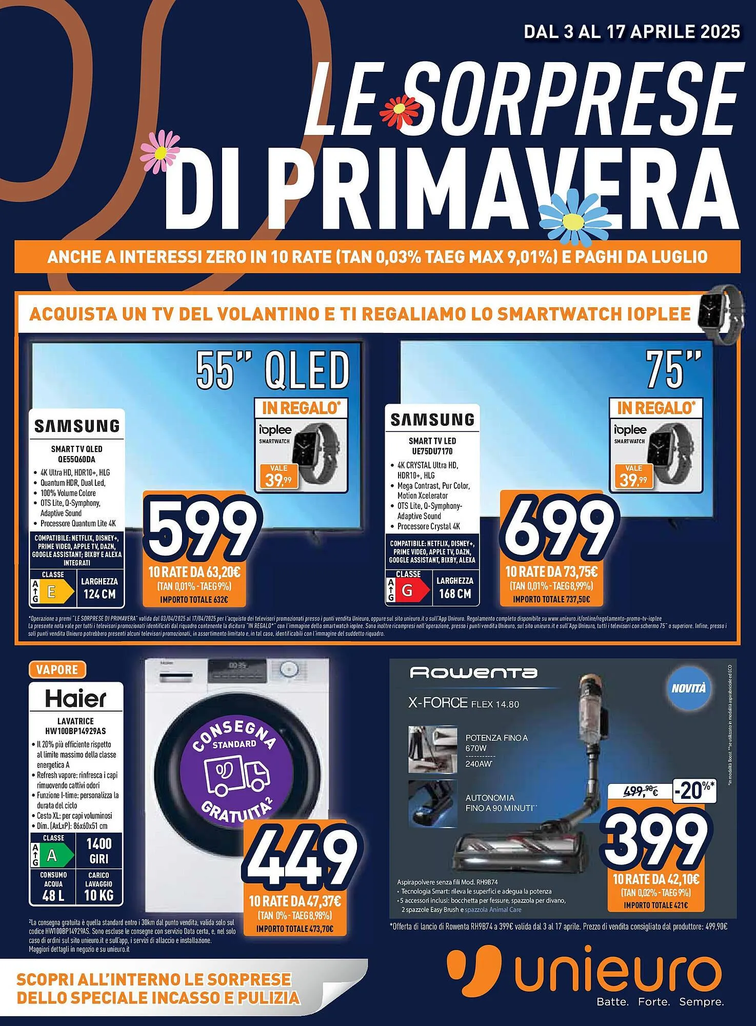 Volantino Unieuro da 2 aprile a 17 aprile di 2025 - Pagina del volantino 1