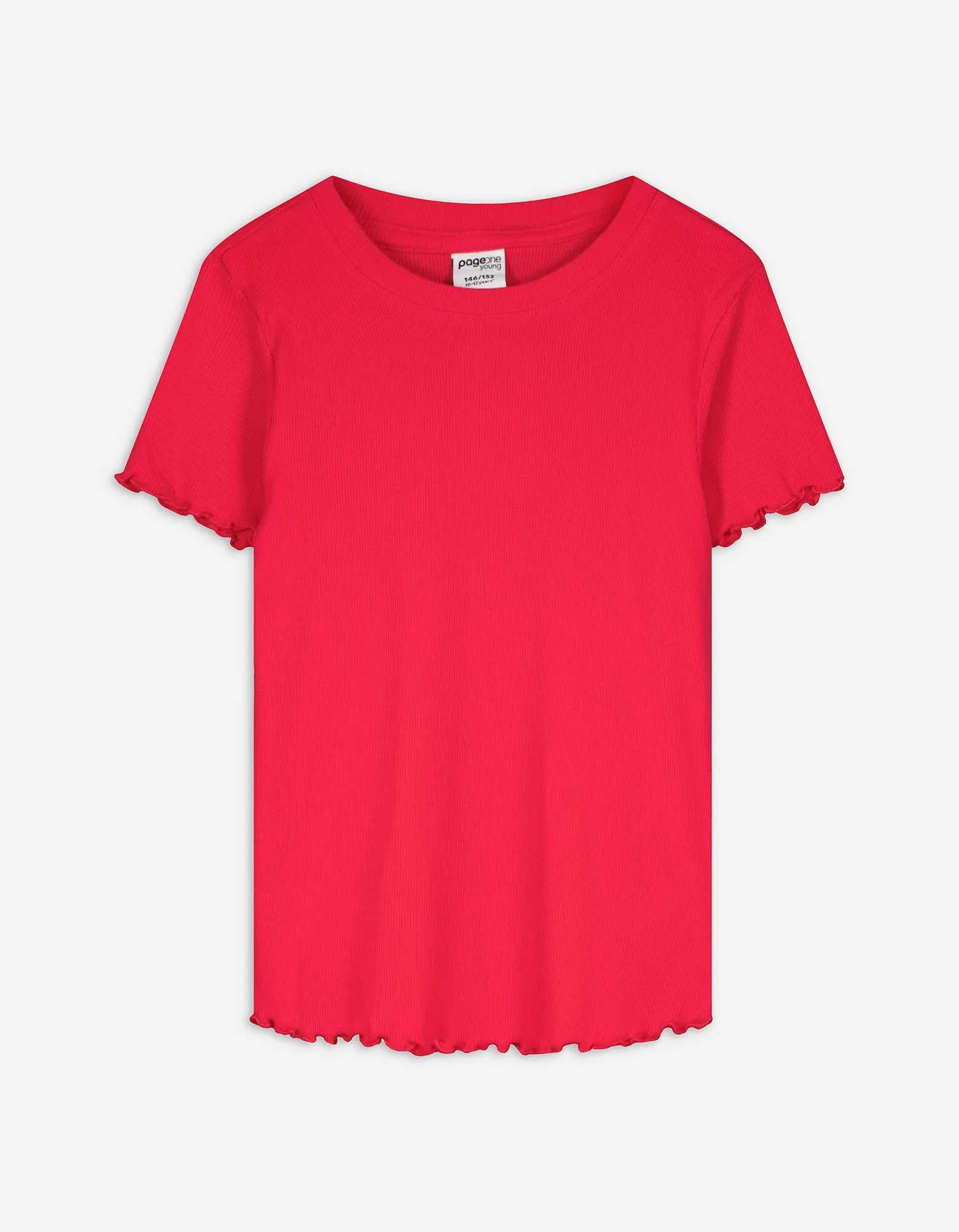 T-shirt - A costine - rosso