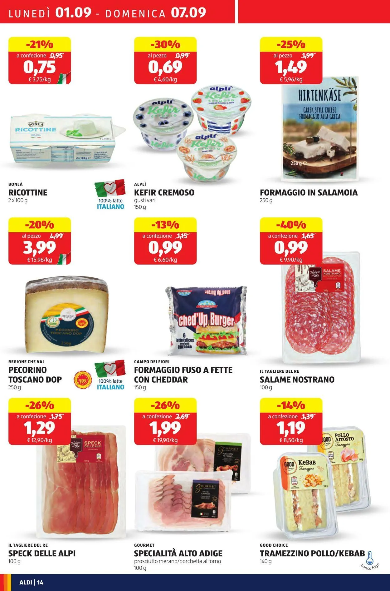Aldi Volantino attuale da 1 settembre a 7 settembre di 2025 - Pagina del volantino 14