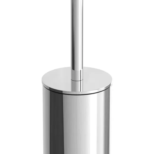 Portascopino essential H 9.1 cm in inox argento