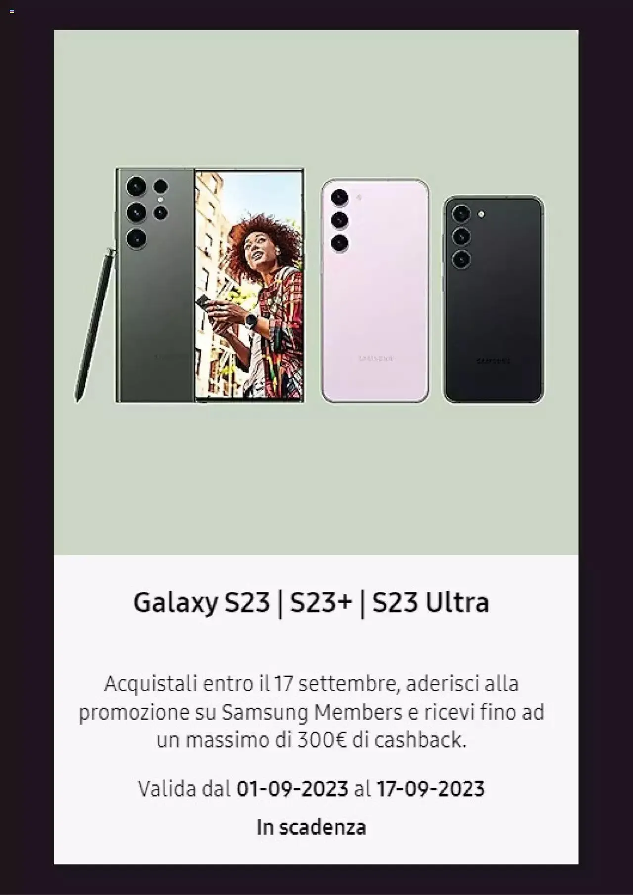 Volantino Samsung da 8 settembre a 9 ottobre di 2023 - Pagina del volantino 5