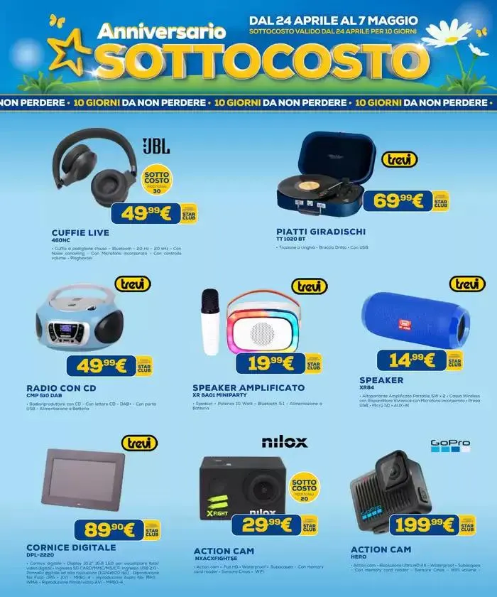 Anniversario Sottocosto da 24 aprile a 7 maggio di 2025 - Pagina del volantino 21