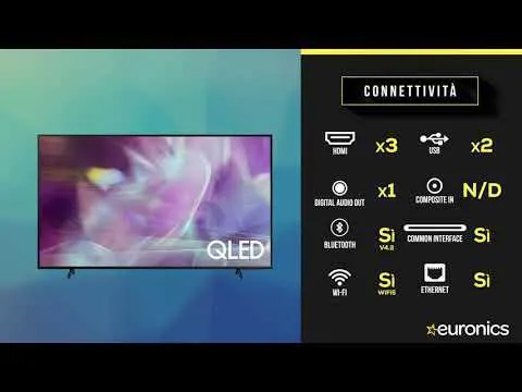 SAMSUNG - Smart TV QLED 4K 55” QE55Q60A-Black