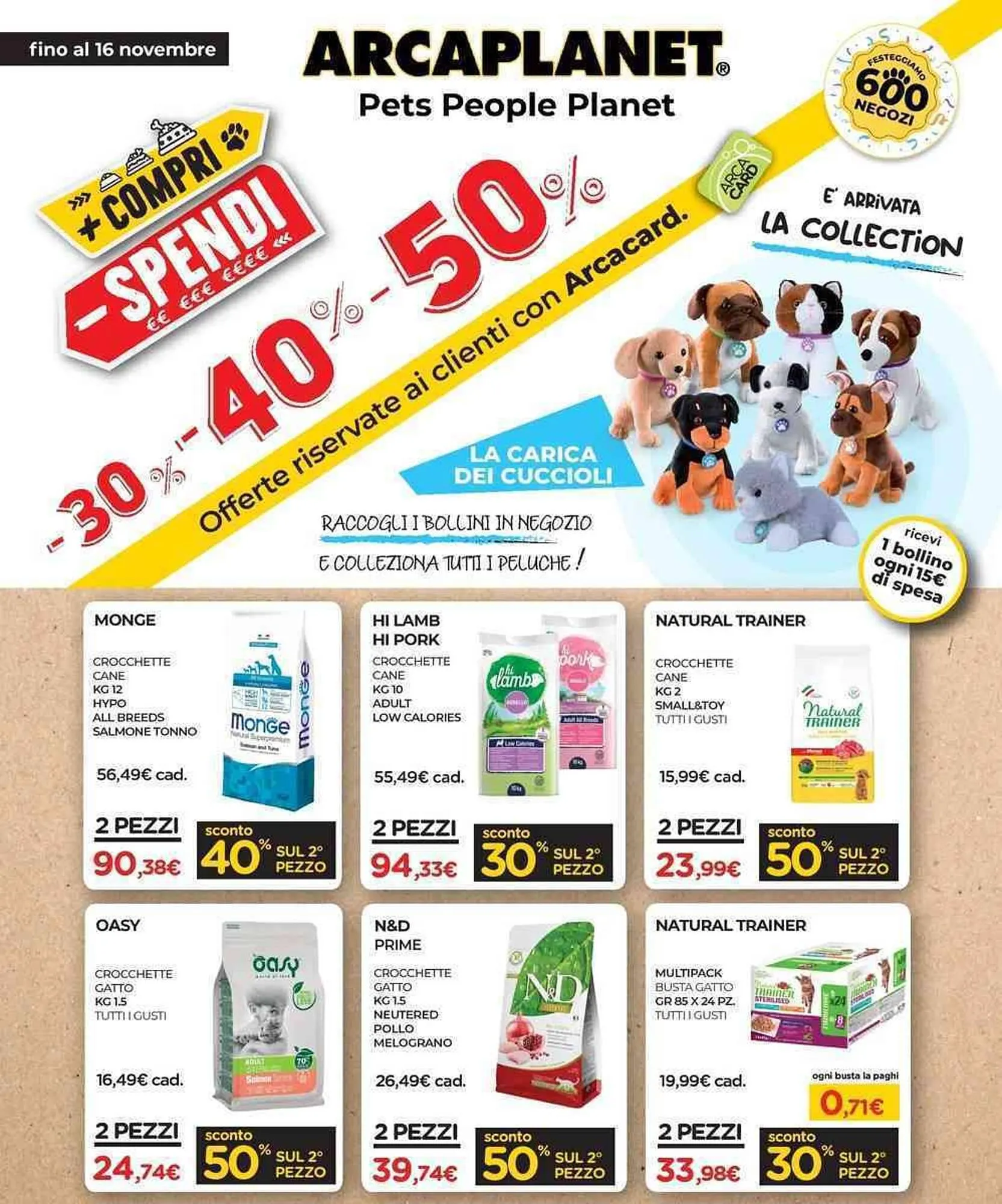 Volantino Arcaplanet da 3 novembre a 9 novembre di 2025 - Pagina del volantino 1