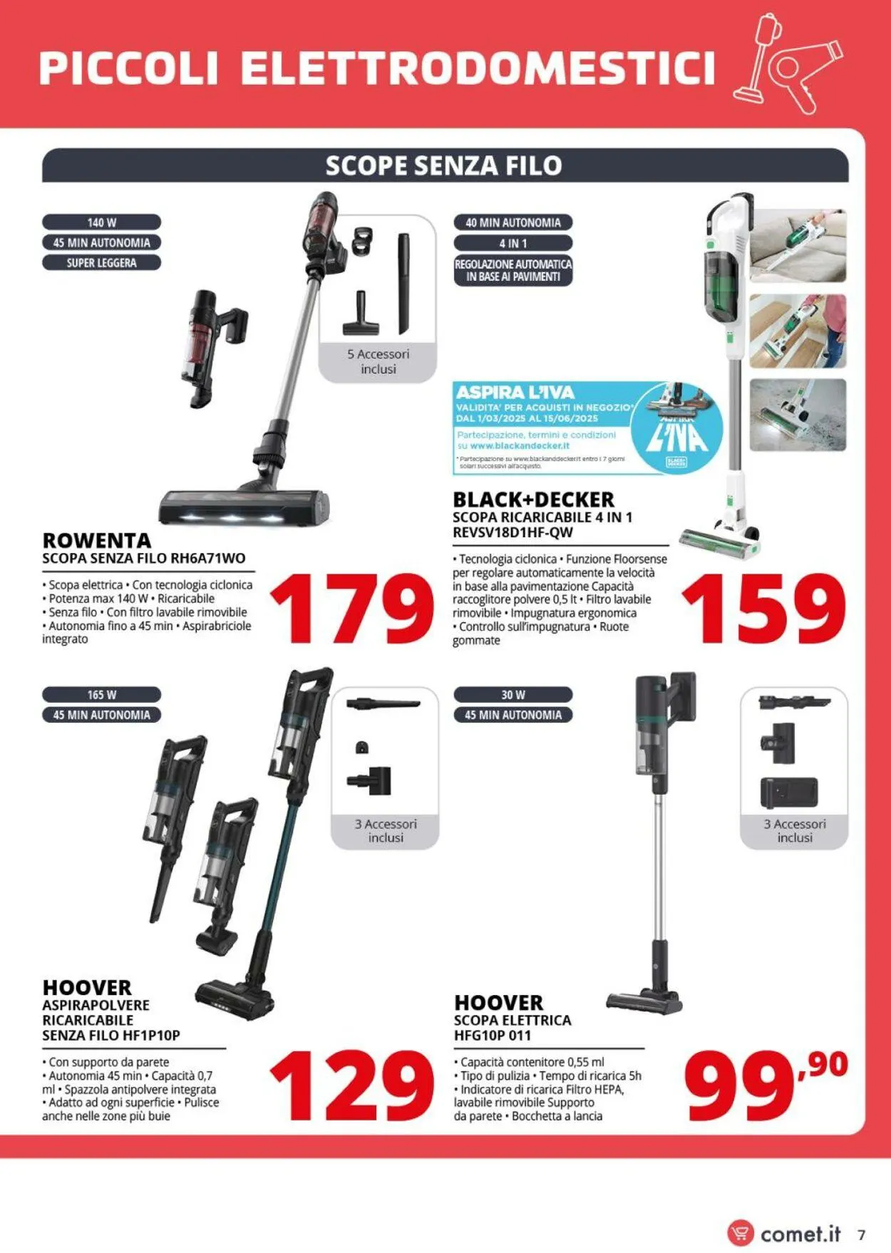 Comet Volantino attuale da 1 agosto a 20 agosto di 2025 - Pagina del volantino 7