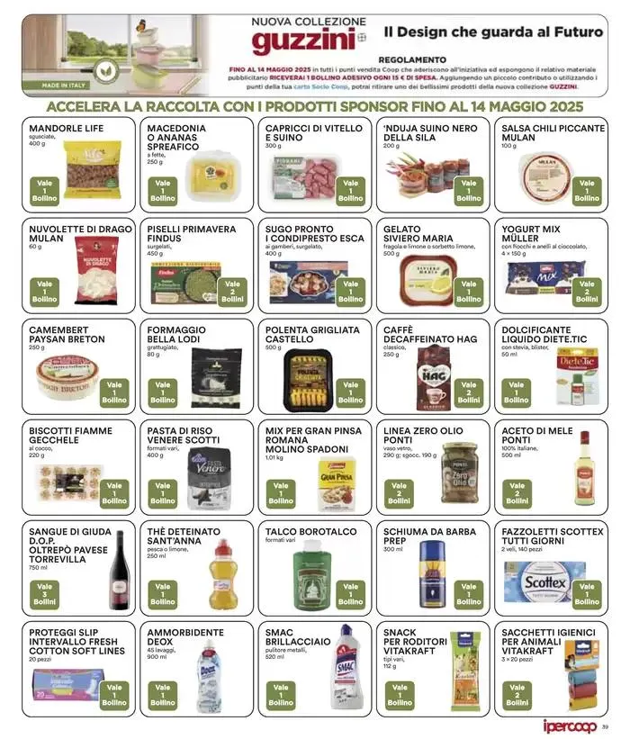 Grandi marche 30% 40% 50% da 8 maggio a 21 maggio di 2025 - Pagina del volantino 39
