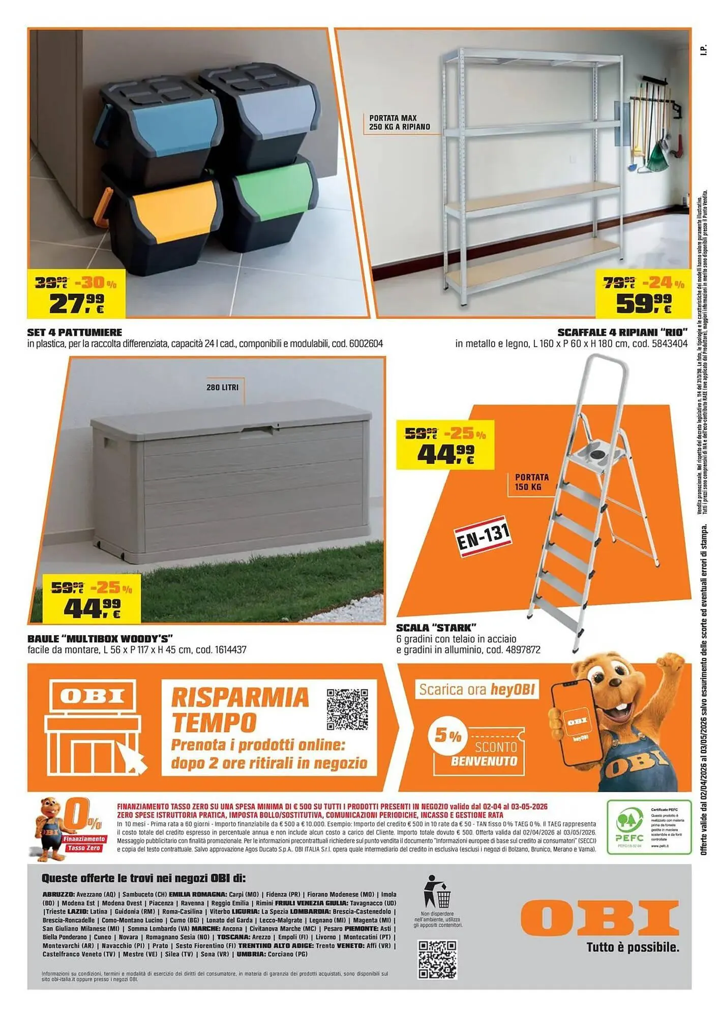 Volantino OBI da 3 aprile a 3 maggio di 2026 - Pagina del volantino 12