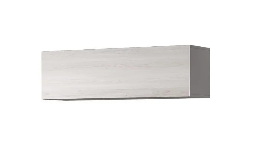 Gilda pensile 1 anta a vasistas frassino ghiaccio L120 cm