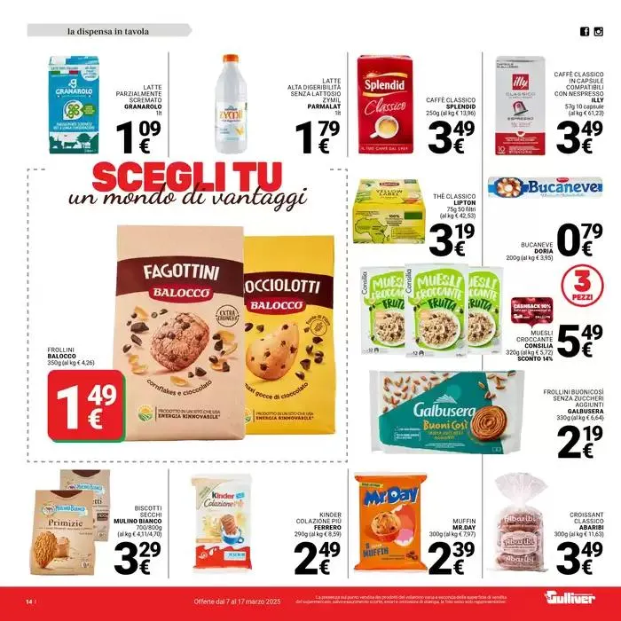 Scegli tu un mondo di vantaggi da 7 marzo a 17 marzo di 2025 - Pagina del volantino 14