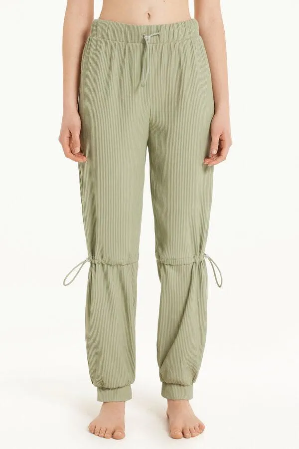 Jogger a Costine con Elastici Regolabili