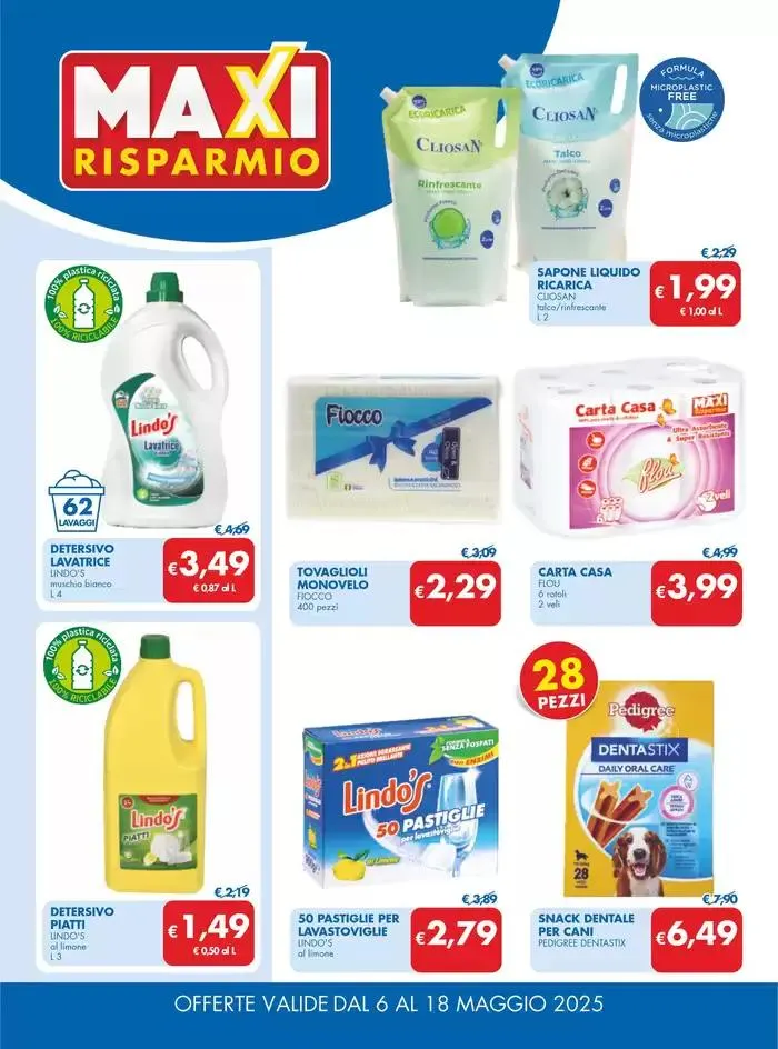 Maxi risparmio da 6 maggio a 18 maggio di 2025 - Pagina del volantino 6