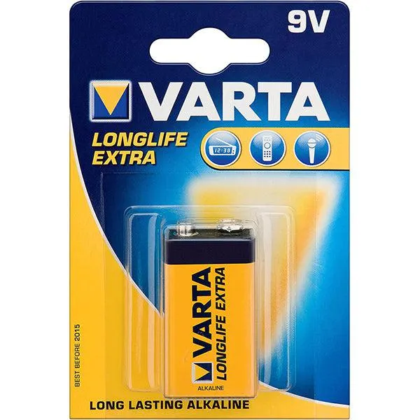 Varta 9 Volt Longlife Alcalina