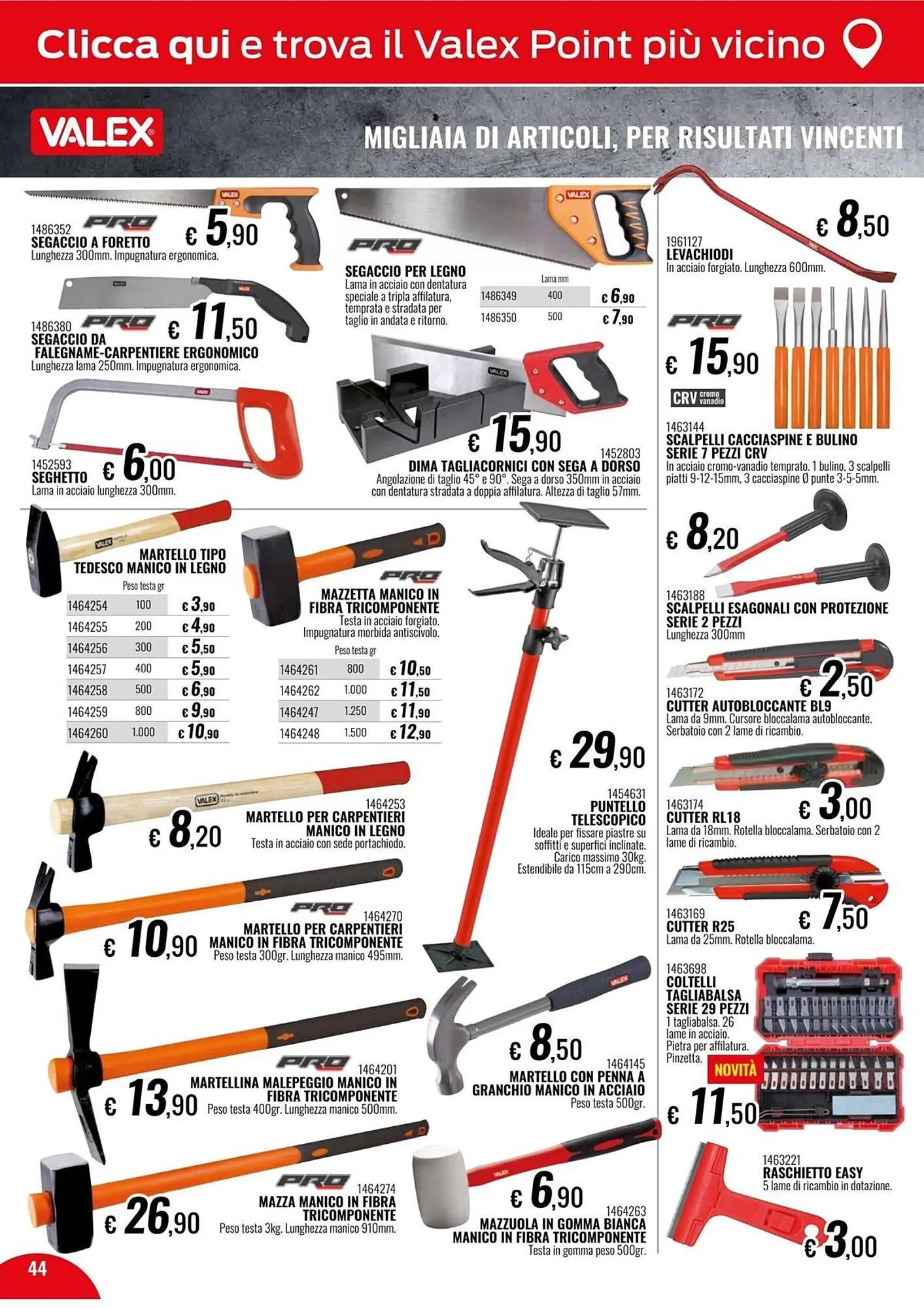 Volantino Valex da 5 marzo a 31 dicembre di 2025 - Pagina del volantino 44