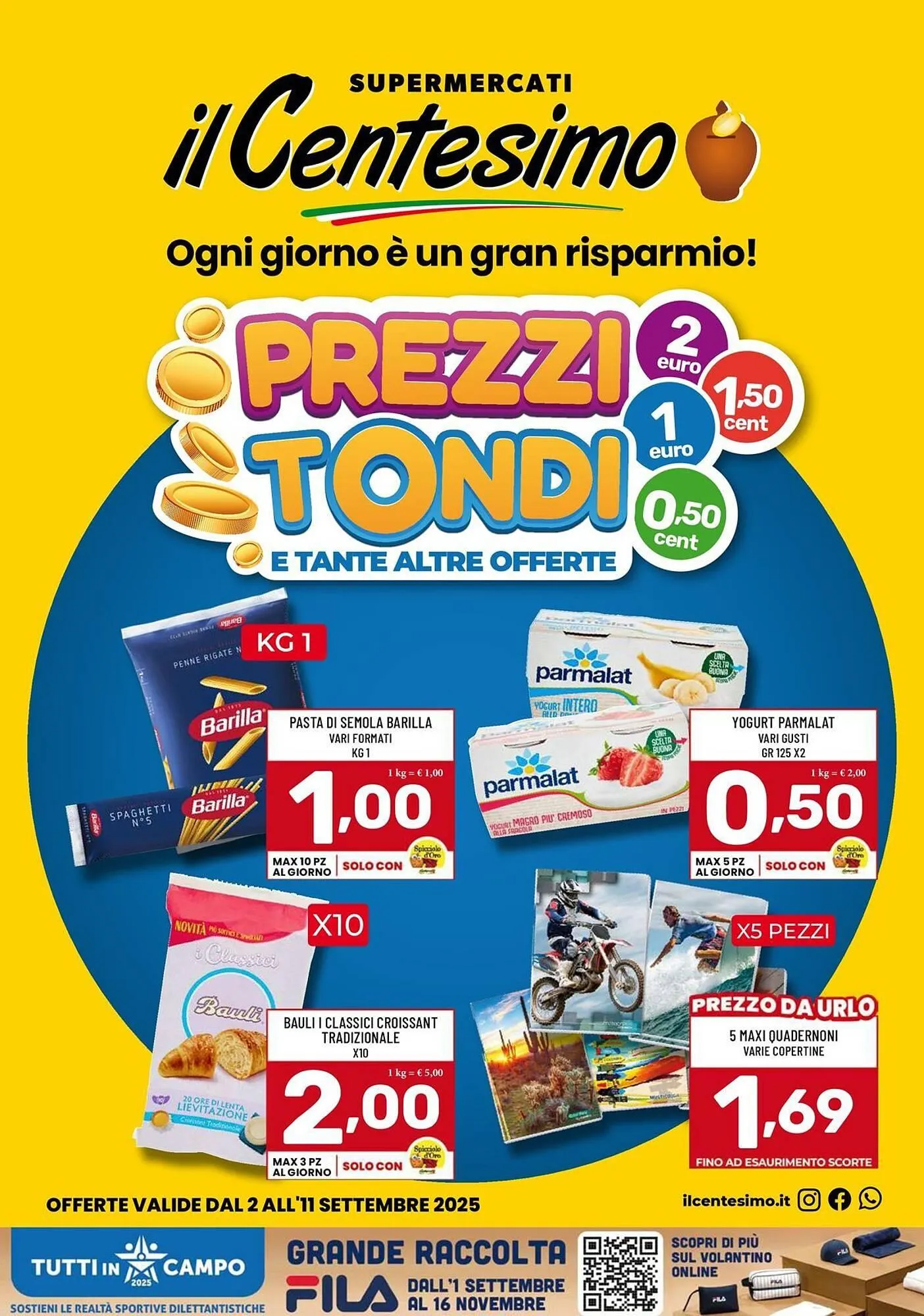 Volantino Il Centesimo da 2 settembre a 11 settembre di 2025 - Pagina del volantino 1