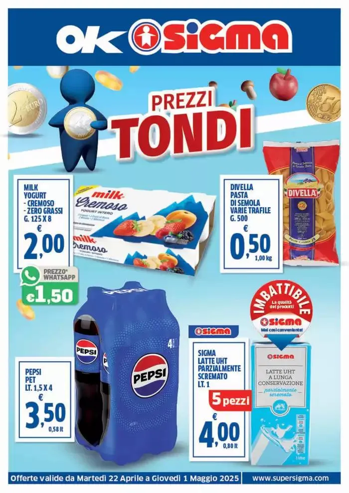 Prezzi tondi da 22 aprile a 1 maggio di 2025 - Pagina del volantino 1