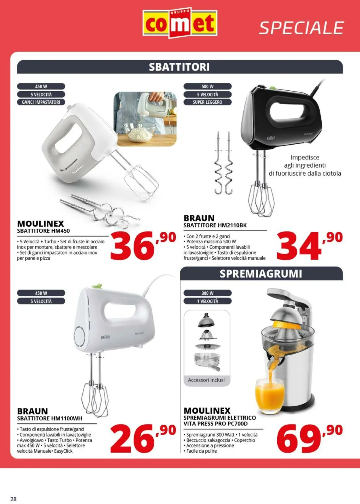 Comet Volantino attuale da 1 agosto a 20 agosto di 2025 - Pagina del volantino 28