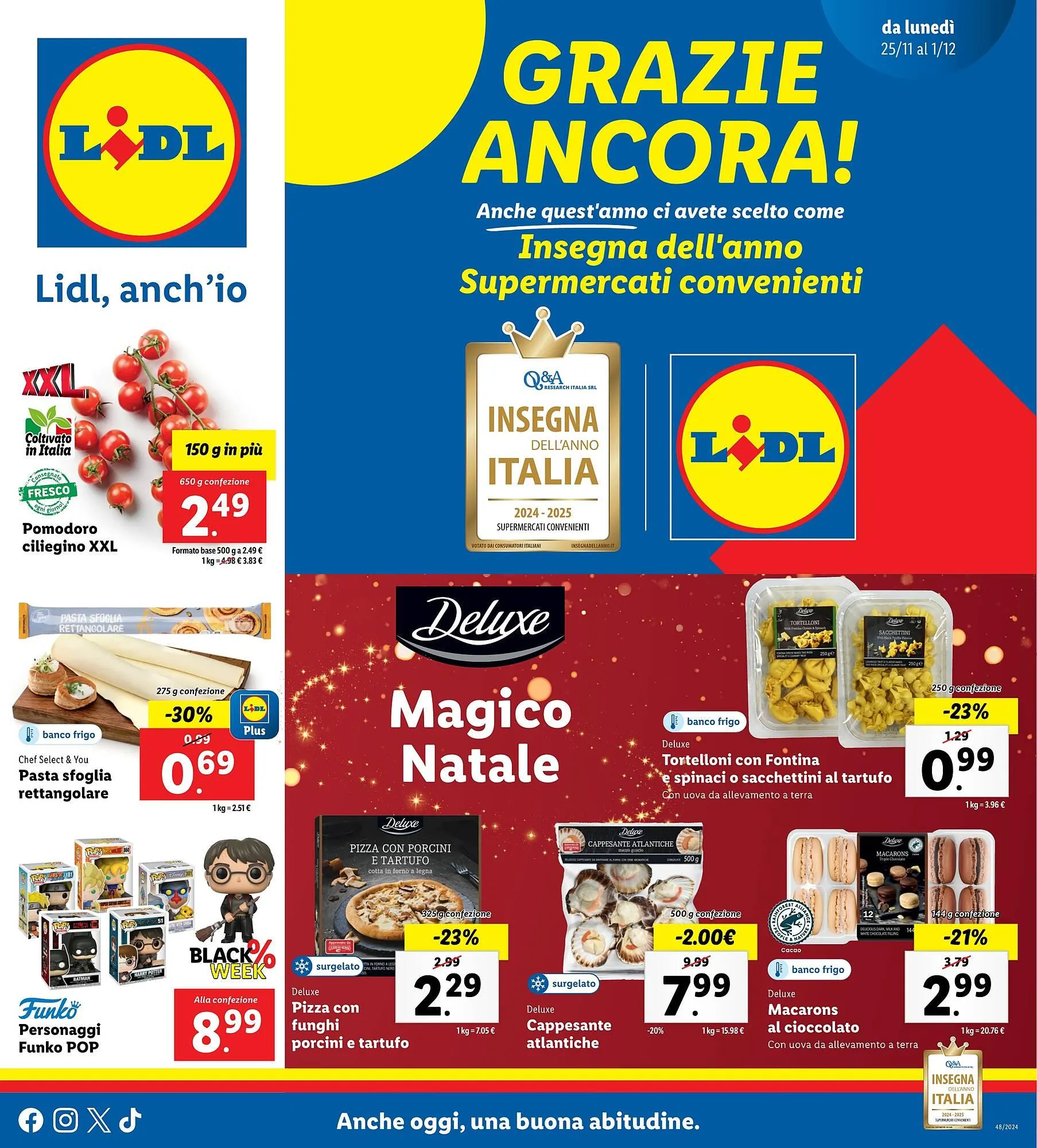 Volantino Lidl da 25 novembre a 1 dicembre di 2024 - Pagina del volantino 1