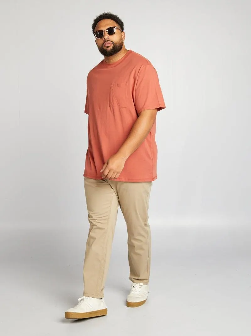 Pantaloni chino slim L30 - BEIGE