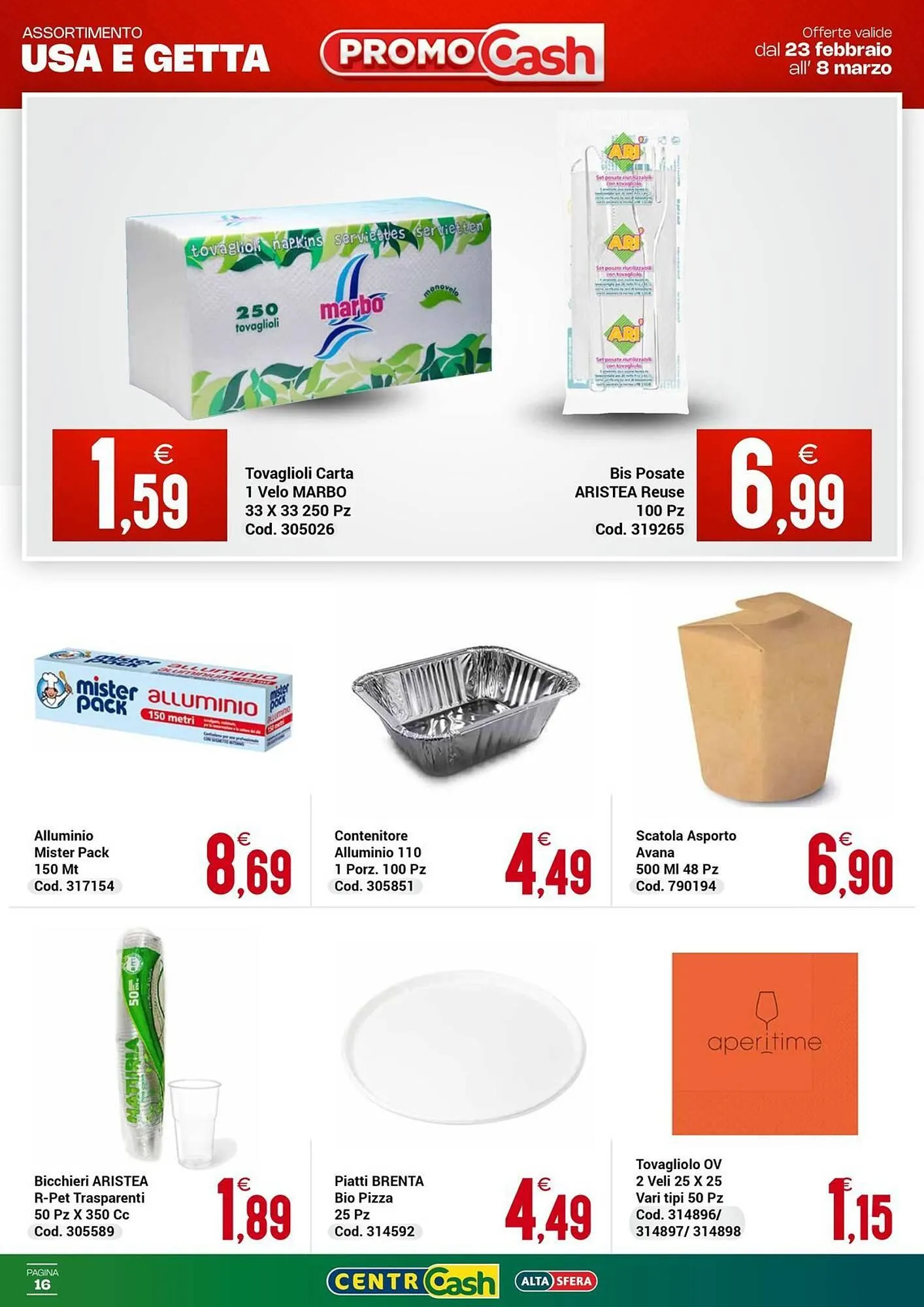 Volantino Centro Cash da 23 febbraio a 8 marzo di 2026 - Pagina del volantino 16