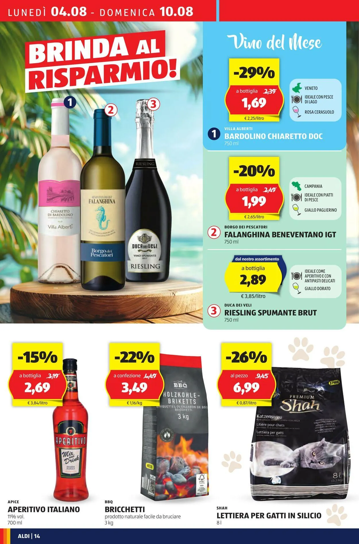 Aldi Volantino attuale da 4 agosto a 10 agosto di 2025 - Pagina del volantino 14