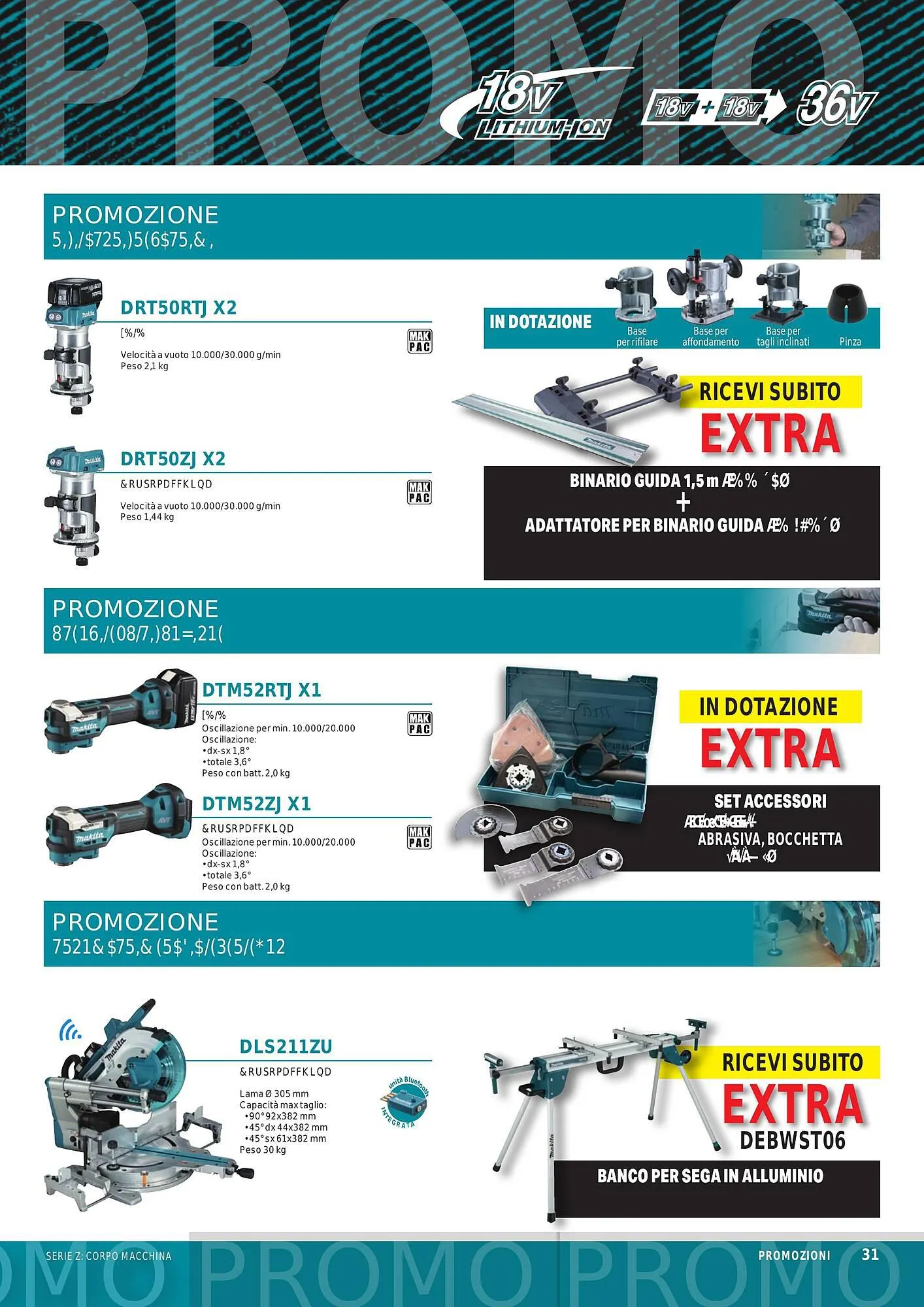 Volantino Makita da 1 ottobre a 31 marzo di 2024 - Pagina del volantino 33