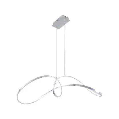 Sospensione a soffitto LED in alluminio Evelin 40 W 3000-6000 K cromo