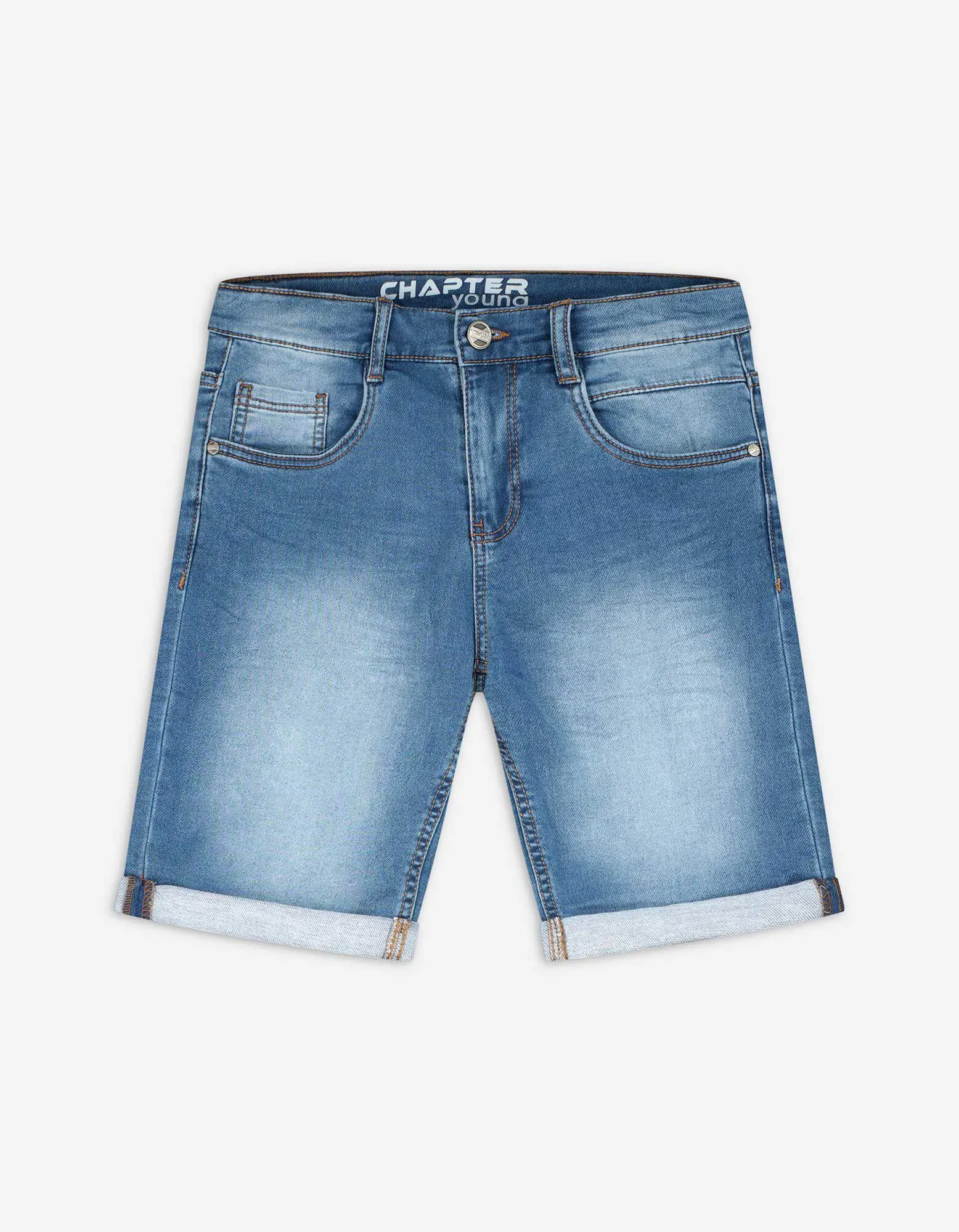 Pantaloncini di jeans - denim blu chiaro - celeste