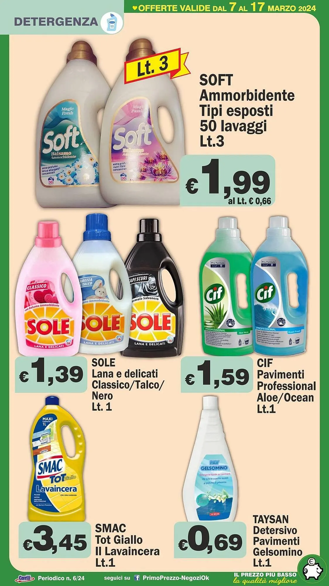 Volantino Primo Prezzo da 7 marzo a 17 marzo di 2024 - Pagina del volantino 22