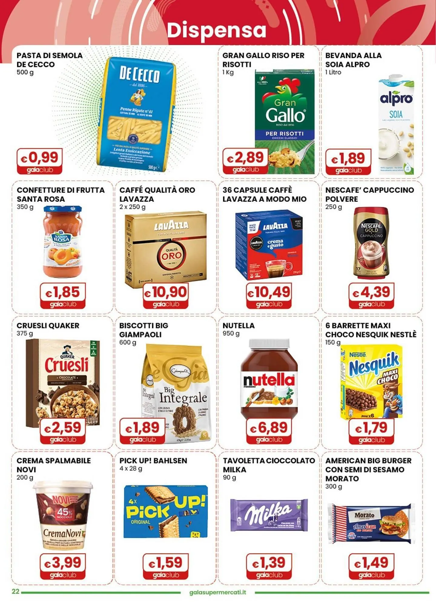 Volantino Gala Supermercati da 11 marzo a 24 marzo di 2026 - Pagina del volantino 22