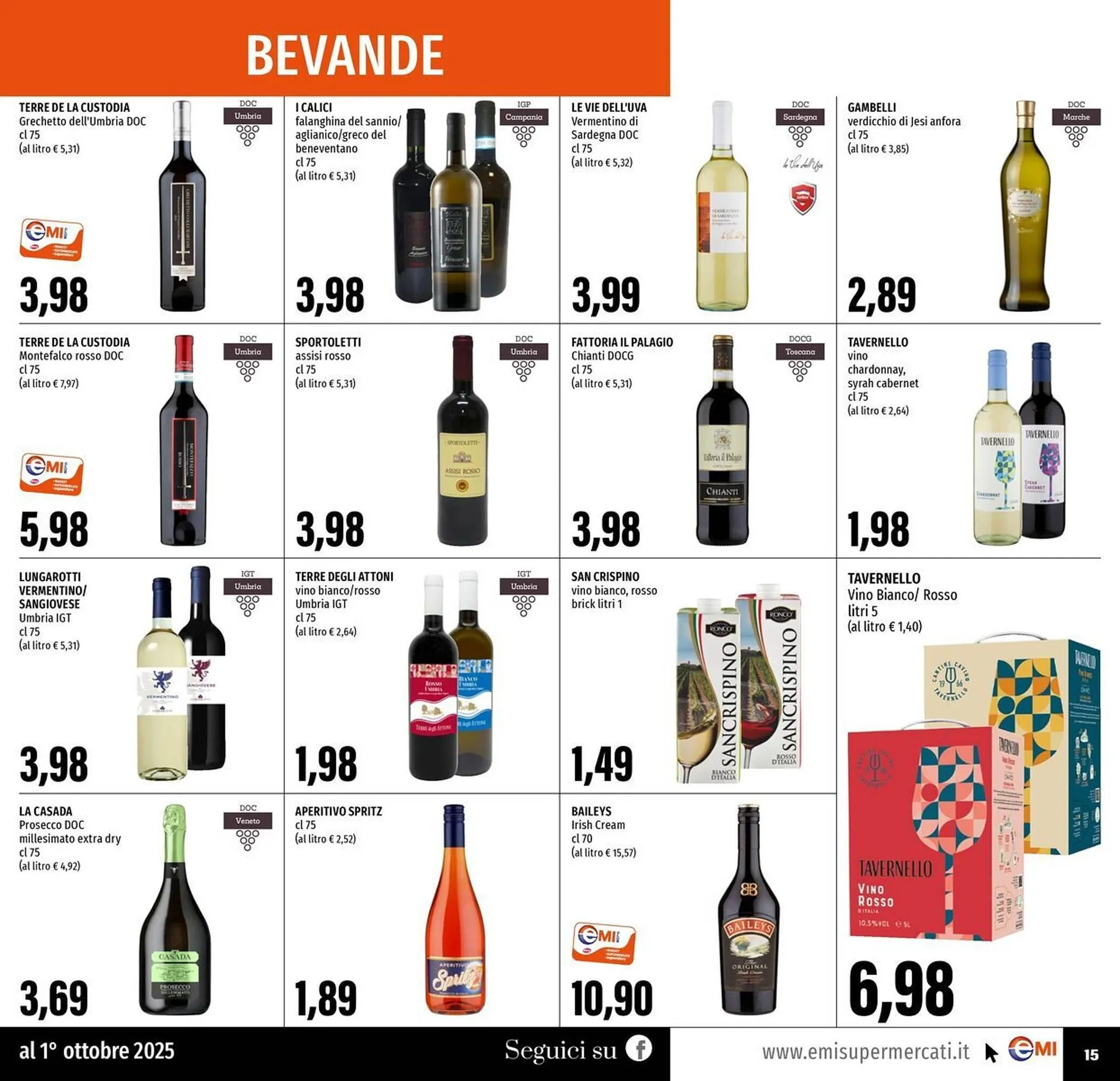 Volantino Emi Supermercati da 18 settembre a 1 ottobre di 2025 - Pagina del volantino 15