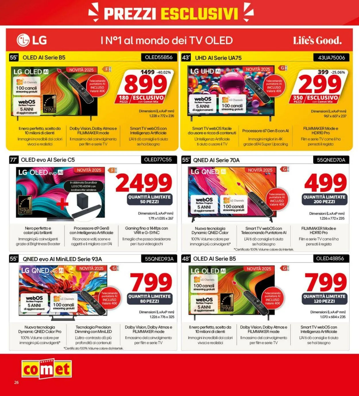 Comet Volantino attuale da 9 ottobre a 22 ottobre di 2025 - Pagina del volantino 26