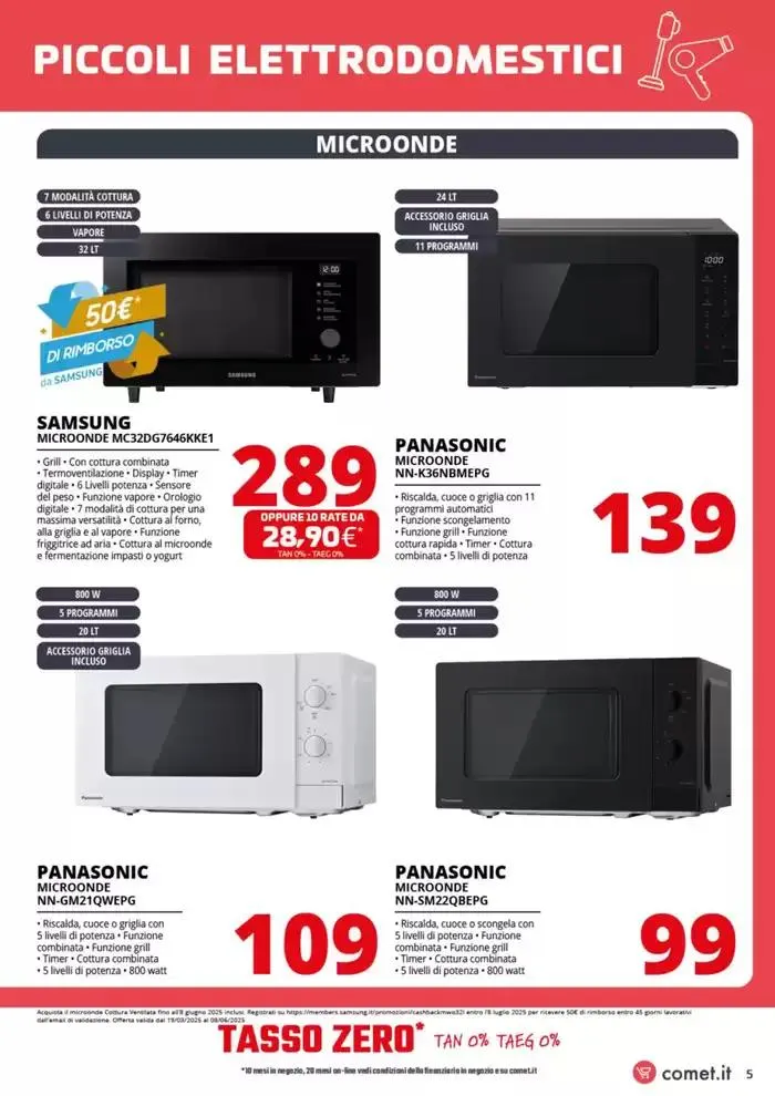 Speciale Piccoli Elettrodomestici da Comet! da 3 aprile a 16 aprile di 2025 - Pagina del volantino 5
